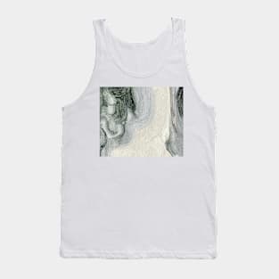 Abstract Art Gray Antique White Oil Painting Tank Top